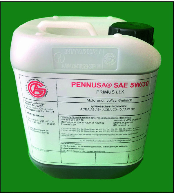 PENNUSA Longlife Öl SAE 5W-30 - 5 Liter